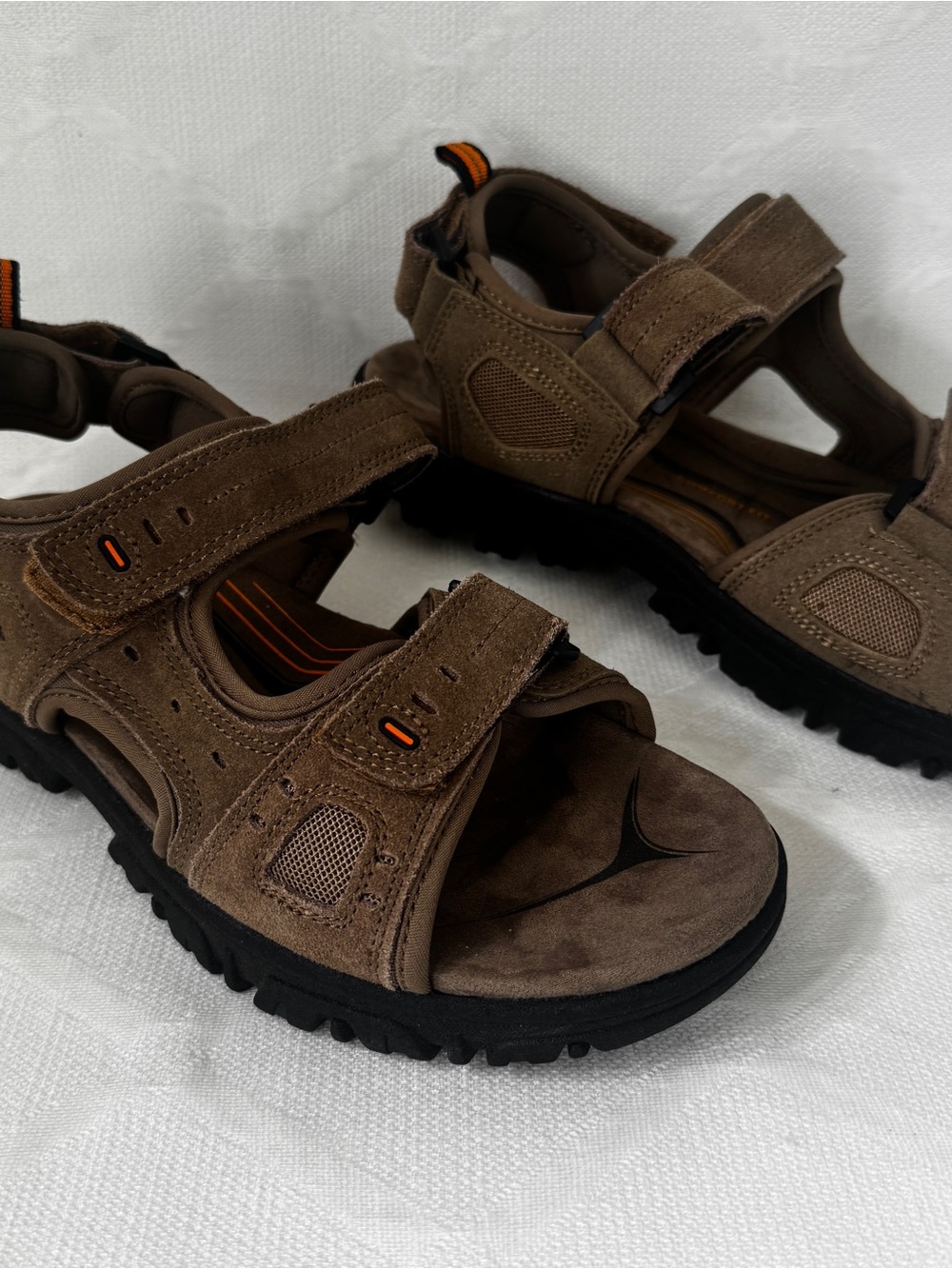 Weather Spirits Mens Size 9 Brown Outdoor Hiking Sandals Comfort Fit